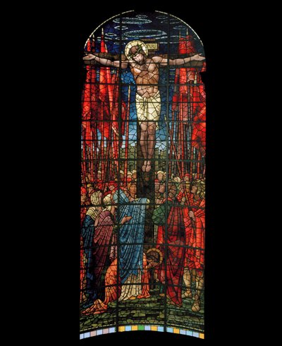 Okno Ukřižování, 1888 (vitráže) od Edward Burne Jones