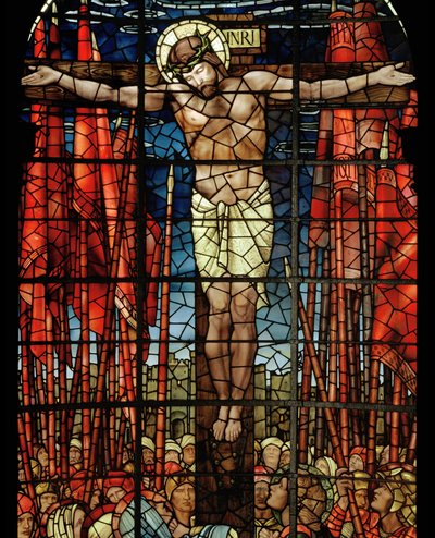 Okno Ukřižování, detail, 1888 (vitráže) od Edward Burne Jones