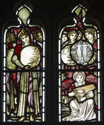The Days Of Creation, 1874 (vitráže) od Edward Burne Jones