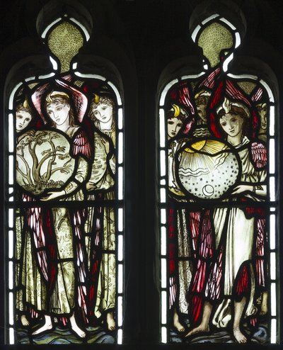 The Days Of Creation, 1874 (vitráže) od Edward Burne Jones