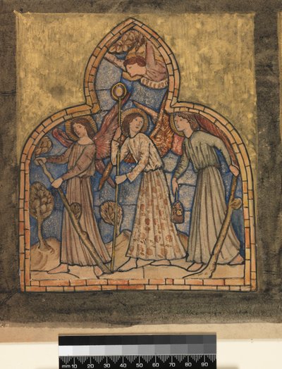 Útěk do Egypta, 1862 od Edward Burne Jones