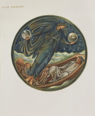 Květinová kniha: XXXVI. Falešný Merkur, 1905 (litho s kvašem na papíře) od Edward Burne Jones