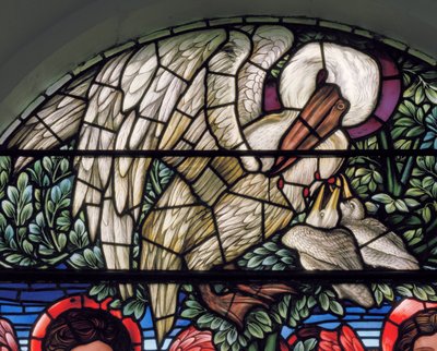 Pelikán ve své zbožnosti od Edward Coley Burne Jones