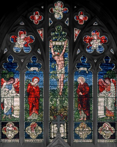 Birmingham, Acocks Green, St Mary The Virgin, East Window, Morris & Co., Edward Burne-Jones, John Henry Dearle (1859-1932), 1895 od Edward Coley and Dearle Burne Jones