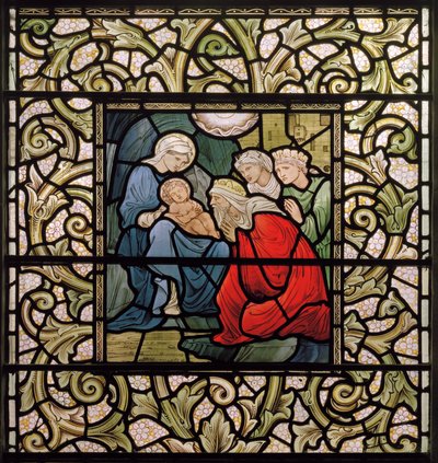 Wilden, All Saints, Morris & Co., Edward Burne-Jones, John Henry Dearle (1859-1932), Klanění tří králů, 1902-1914, Louisa, Alfred, The Baldwins, ministerský předseda, metodista, Worcestershire, umění od Edward Coley and Dearle Burne Jones