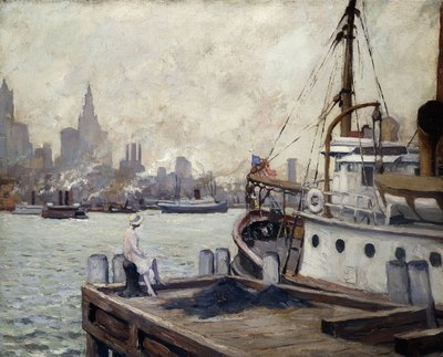 Ráno v newyorském přístavu od Edward Cucuel