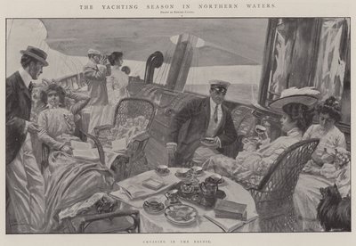 Jachtařská sezóna v severních vodách (litografie) od Edward Cucuel