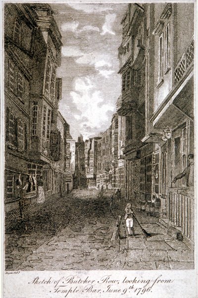 Butcher Row, Westminster, Londýn, 1796. od Edward Dayes