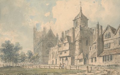 Exeterská katedrála a sousední budovy od Edward Dayes