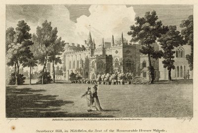 Strawberry Hill, Twickenham, Londýn, sídlo ctihodného Horace Walpolea od Edward Dayes