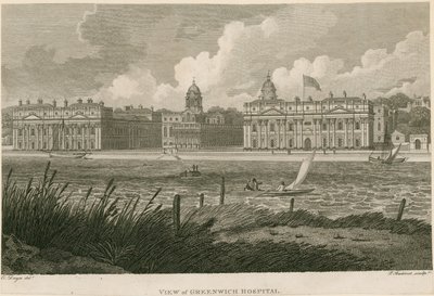 Pohled na Greenwich Hospital, Londýn od Edward Dayes