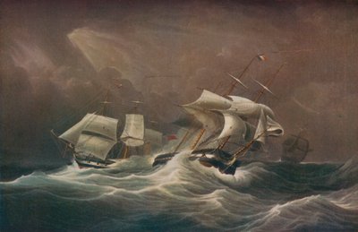 H.M.S. Neúnavné zapojení francouzských Droits-De-LHomme, 1797, 1829 od Edward Duncan
