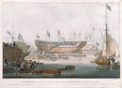 Start Edinburghu v Blackwallu, 9. listopadu 1825, maloval Huggins od Edward Duncan