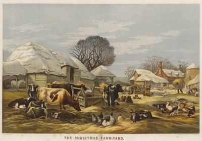 Vánoční farma (chromolitho) od Edward Duncan