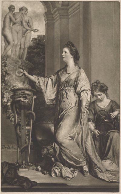 Lady Sarah Bunbury obětující milosti od Edward Fisher