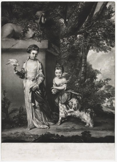 Dámy Amabel a Mary Jemima Yorke od Edward Fisher