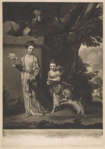 Dámy Amabel a Mary Jemina Yorke od Edward Fisher