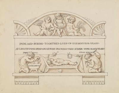 Design pro Monument to Dyde a Scribe od Edward Francis Burney