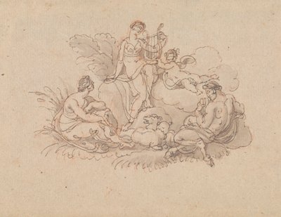 Erato a Pan od Edward Francis Burney