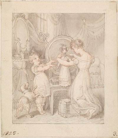 Ilustrace pro- The New Doll: Untitled od Edward Francis Burney