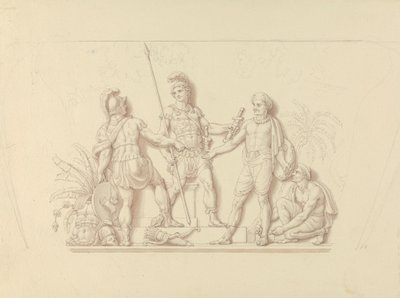 Vkládání zbraní do rukou indiánů od Edward Francis Burney