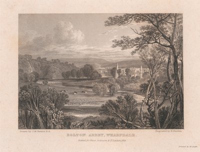 Bolton Abbey, Wharfdale od Edward Francis Finden