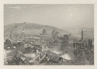 Jeruzalém z latinského kláštera od Edward Francis Finden