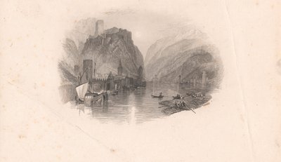 Hrad Rýn od Edward Francis Finden