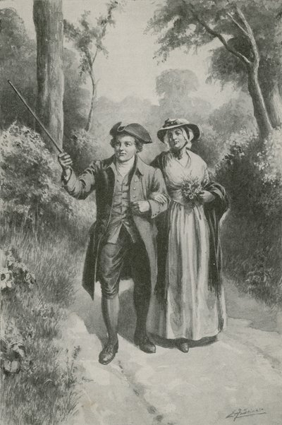 Vzácná Kate Blake a její William (litografie) od Edward Frederick Skinner