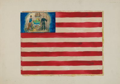 Vlajka: Mexická válka, c. 1936. od Edward Grant