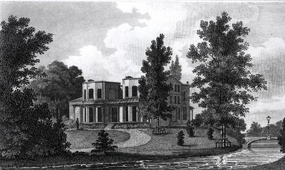Lord Nelsons Villa v Merton, publikoval 1806 od Edward Gyfford