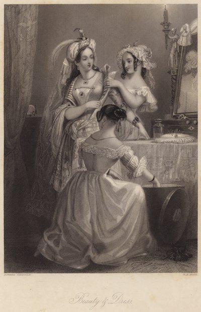 Krása a šaty (rytina) od Edward Henry (after) Corbould
