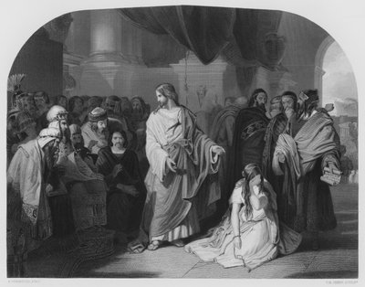 Go, And Sin No More, z obrázku v Royal Collection (rytina) od Edward Henry (after) Corbould