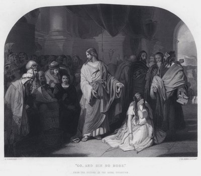 "Jděte a už nehřešte" (rytina) od Edward Henry (after) Corbould