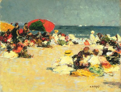 Na pláži od Edward Henry Potthast