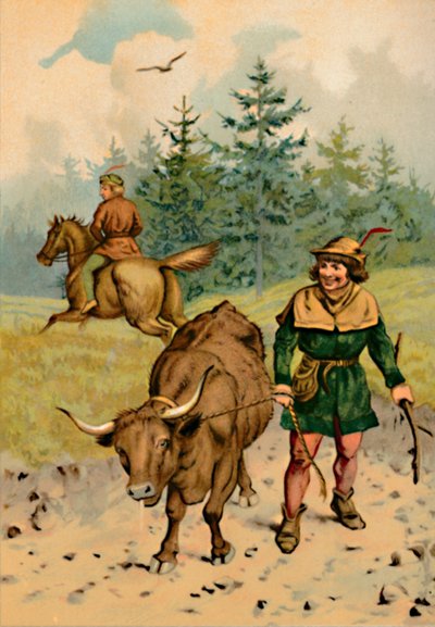Hans a jeho kráva, 1901 od Edward Henry Wehnert