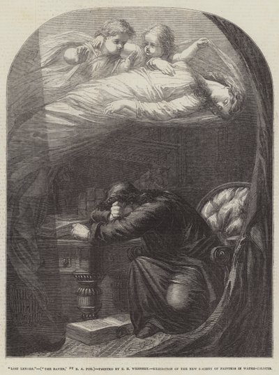 Lost Lenore, The Raven, E A Poe od Edward Henry Wehnert