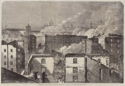 Ruiny pozdního velkého požáru v Southwarku od Edward Hull