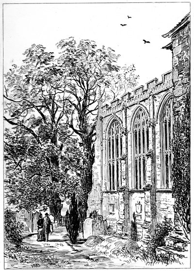 Kněžiště Stratfordského kostela, Stratford-upon-Avon, Warwickshire, 1885. od Edward Hull