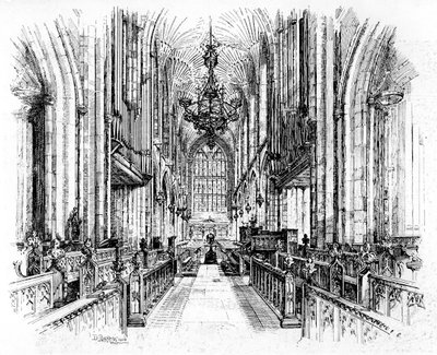Bath Abbey, Bath, Somerset, 1902-1903. od Edward J. Burrows
