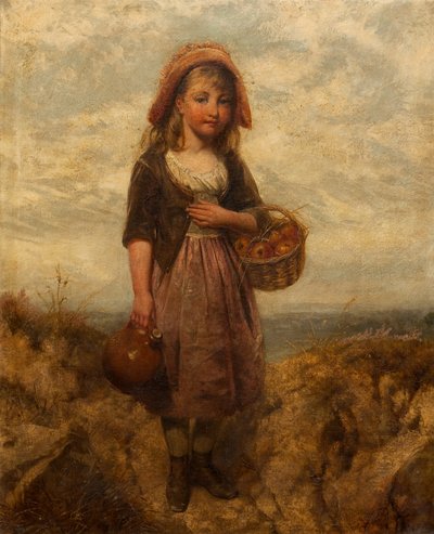Dívka s košíkem jablek od Edward John Cobbett