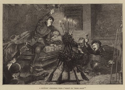 Vánoční strom vojáků, tady je „znovu domů“ od Edward John Gregory