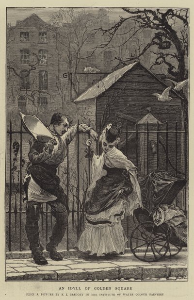 Idyla Zlatého náměstí od Edward John Gregory