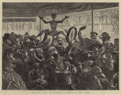 Řím, svátek trubek na počest Befany od Edward John Gregory