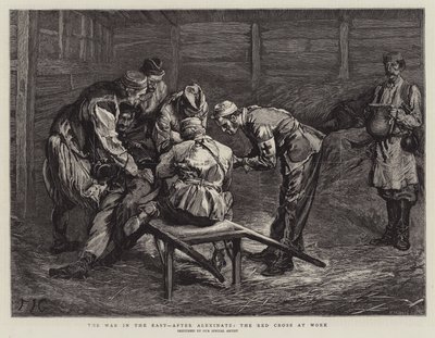Válka na východě, po Alexinatzovi Červený kříž v práci od Edward John Gregory