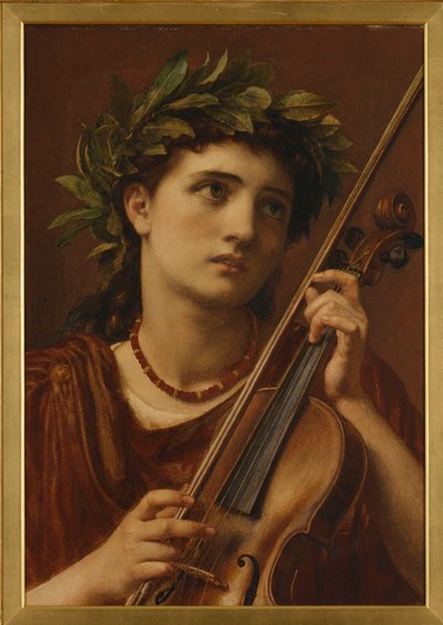 Hudba, nebeská panna, 1889 od Edward John Poynter