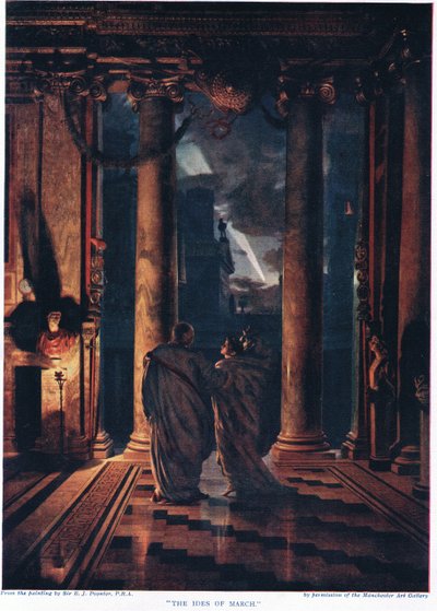 Idey března z „Hutchinsonových dějin národů“ od Edward John Poynter