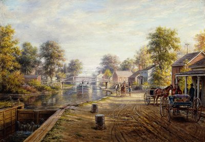 Scéna podél kanálu Delaware a Hudson, 1907 od Edward Lamson Henry