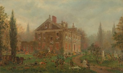 Útok na Chewův dům během bitvy u Germantownu od Edward Lamson Henry