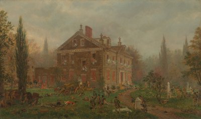 Útok na Chewův dům během bitvy u Germantownu, 1777 od Edward Lamson Henry